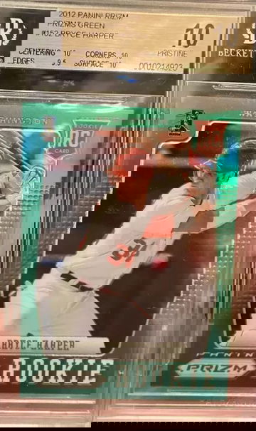 2012 Prizm Bryce Harper RC BGS 10 PRISTINE POP 10