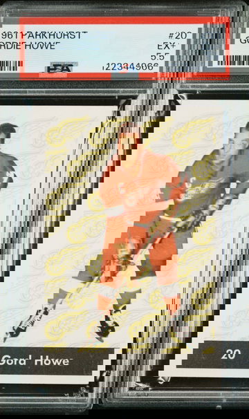 1961 PARKHURST #20 GORDIE HOWE PSA 5.5 EX+