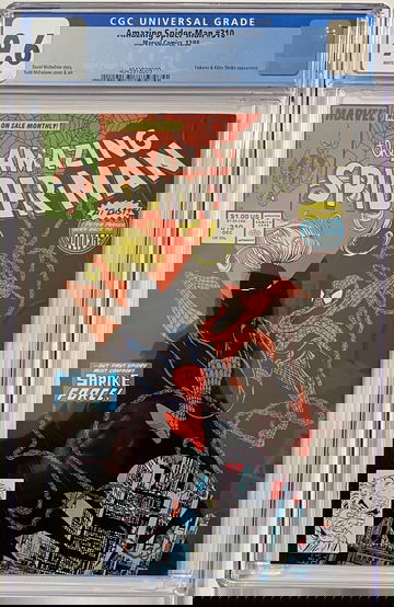 AMAZING SPIDER - MAN # 310  MARVEL COMICS 1988  CGC 9.8 WHITE PAGES 