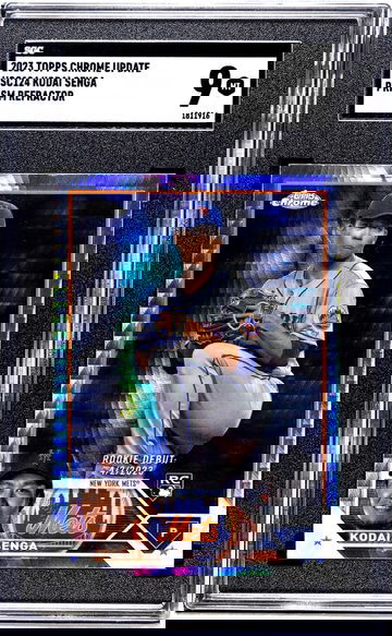 2023 Topps Chrome Update #USC124 Kodai Senga Prism Ref. SGC 9