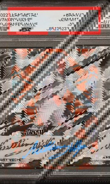 2022 Leaf Metal Anthony Volpe Autograph Giraffe Wave #BAAV2 PSA 10 [BL-3C.9]