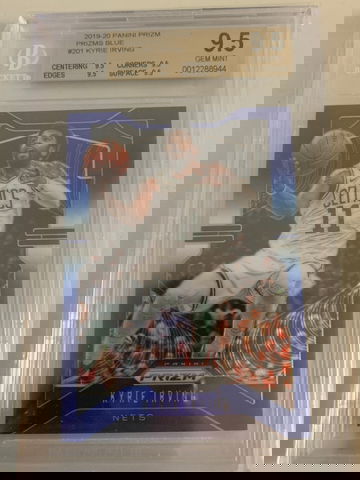 2019 Panini Prizm Blue /199 Kyrie Irving Bgs 9.5