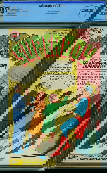 SUPERBOY #104, CBCS 9.0 VFNM