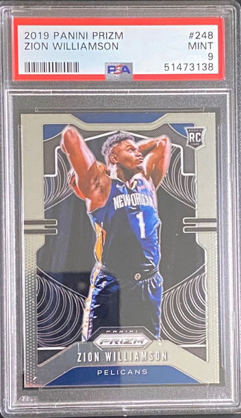 2019 Prizm Zion Williamson PSA 9 Rookie RC Panini