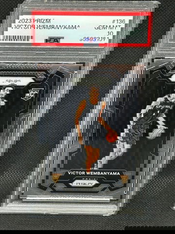 2023 PANINI PRIZM VICTOR WEMBANYAMA #136 ROOKIE PSA 10 GEM MINT