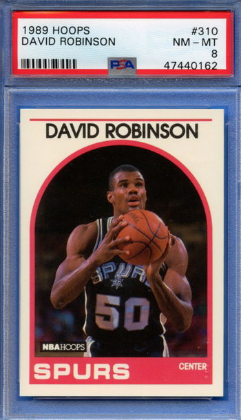 1989 Hoops David Robinson RC #310 PSA 8 NM-MT