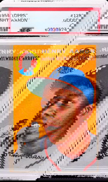 1954 Topps Hank Aaron #128 PSA 2