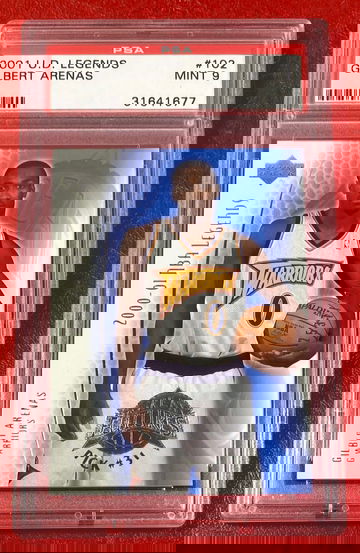 2001 Upper Deck Legends Gilbert Arenas #102 PSA 9 /3250 RC Rookie Washington Wizards