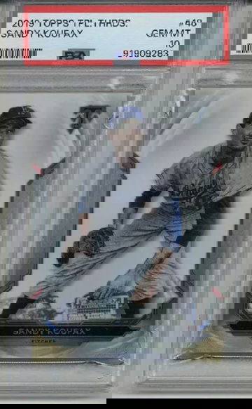 2019 TOPPS TRIPLE THREADS #48 SANDY KOUFAX CARD DODGERS PSA 10 LOW POP