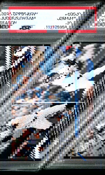 2024 Topps Now Aaron Judge / Shohei Ohtani MVP Offseason OSJO Gem Mint PSA 10