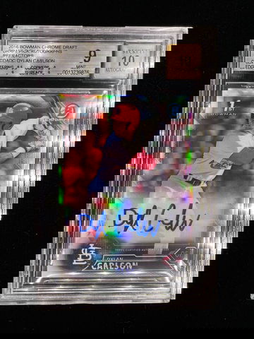 2016 Bowman Chrome Draft Draft Pick Autographs Refractors Dylan Carlson