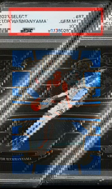 2023 Select Victor Wembanyama Blue RC #87 PSA 10