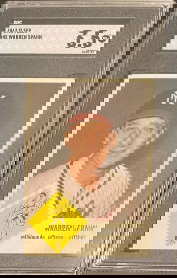 1963 Fleer Warren Spahn SGC 3.5 