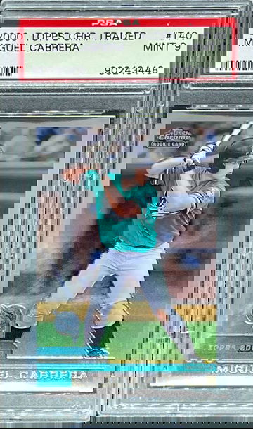 2000 Topps Chrome Traded #T40 Miguel Cabrera PSA 9