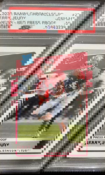 2020 chronicles draft picks donruss rated rookie red jerry jeudy psa 10