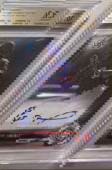 2017 Bowman Chrome Eloy Jimenez Auto BGS 9.5