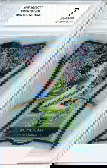 2019 SELECT D. K. METCALF #182 PRIZMS SILVER ROOKIE RC BGS 7 NM