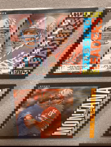 1985 Topps Joe Montana Lot of 2 #157 & #192