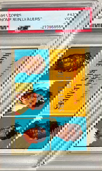 1961 TOPPS NL HOME RUN LEADERS VG