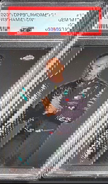 2020 Lewis Hamilton Topps Chrome F1 Formula 1 PSA 10