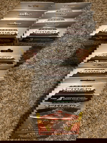 2021 Prizm FOOTBALL Draft Picks Hanger (Lot of 9)