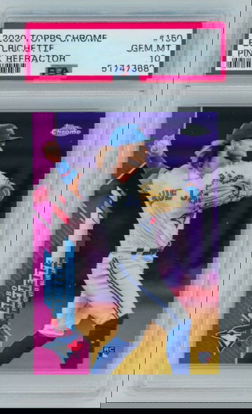 2020 Topps Chrome Bo Bichette Pink Refractor PSA 10