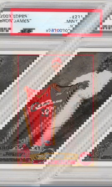 LeBron James 2003 Topps PSA 9 Rookie