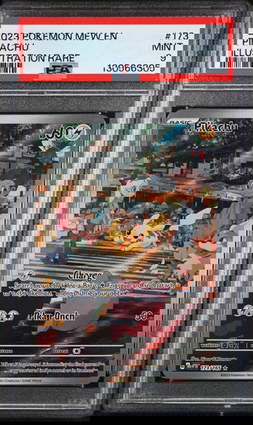 2023 Pokemon Scarlet and Violet 151 Illustration Rare Pikachu #173 PSA 9