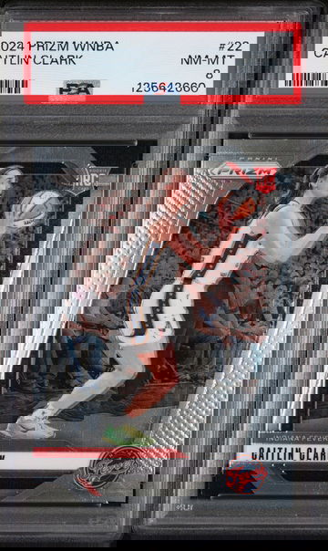 2024 Panini Prizm WNBA Caitlin Clark #22 PSA 8