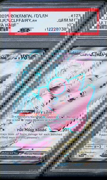 2025 POKEMON JTG EN-JOURNEY TOGETHER ULTRA RARE LILLIE'S CLEFAIRY EX #173 PSA 10