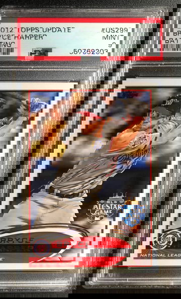 2012 Topps Update US299 Bryce Harper Rookie RC PSA 9 MINT