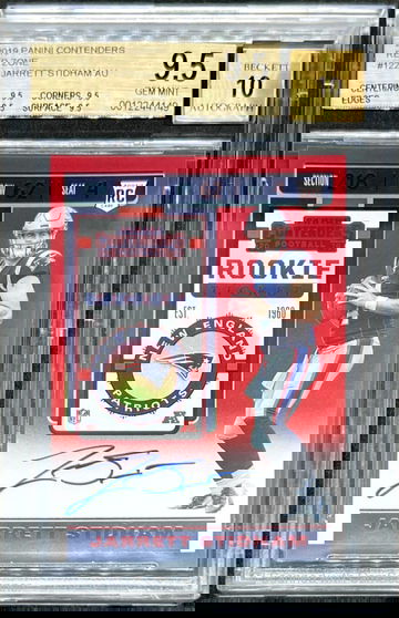 2019 Panini Contenders Red Zone Auto Jarrett Stidham RC BGS 9.5 TRUE GEM 10 Auto