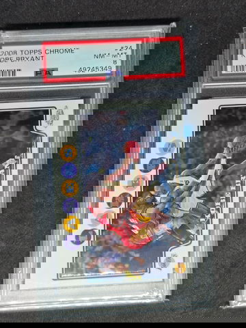 2008 Topps Chrome #24 Kobe Bryant HOF w/ LeBron James PSA 8