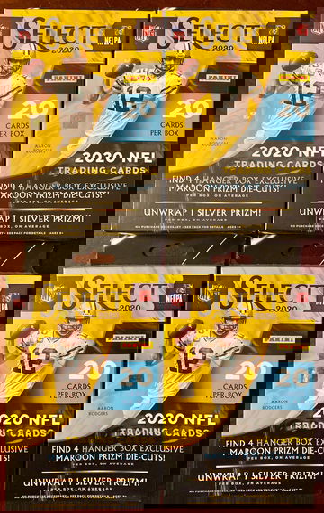 2020 NFL Select Hanger Box. Lot of 4. 