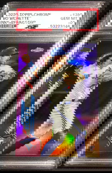 2020 Topps Chrome Bo Bichette Pink Refractor PSA 10