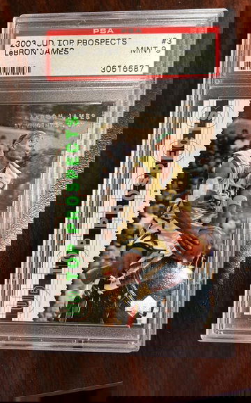 2003 UD Top Prospects Lebron James PSA 9