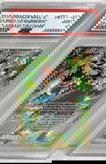 SS3 Broly Saiyan Berserker ISR Assault Of Saiyans Card Super DBS DBZ PSA 9 MINT