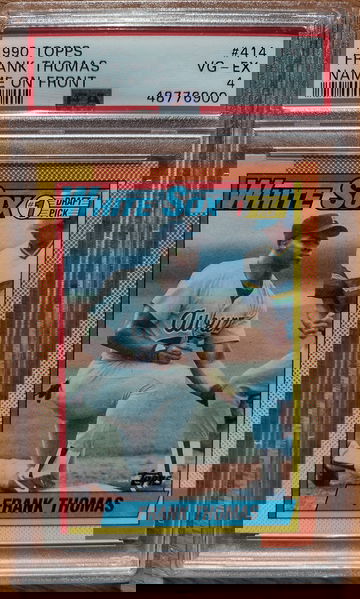 1990 Topps Frank Thomas PSA 4
