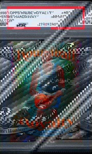 1998 Topps Anfernee Hardaway Roundball Royalty Refractor PSA 8