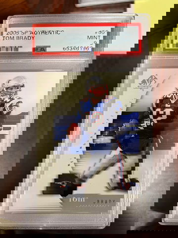 2005 SP Authentic Tom Brady PSA 9