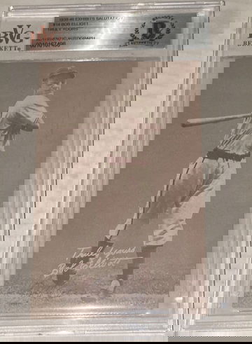 1939-46 Exhibits Salutation #14 Bob Elliot Truly Yours Authentic Auto 