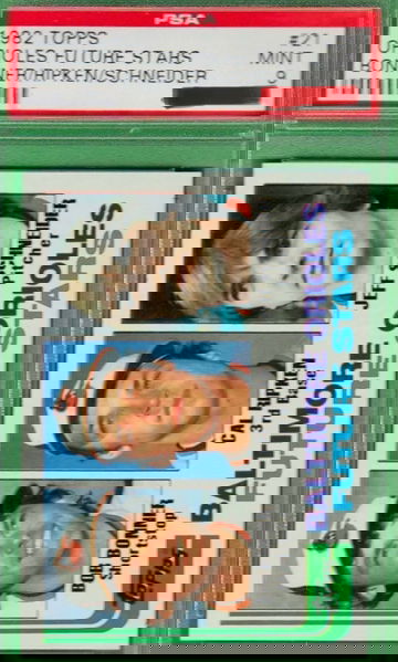 1982 Topps Ripken/Schneider/Bonner RC PSA 9