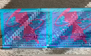 LOT OF 2 POKEMON CENTER EXCLUSIVE FUSION STRIKE ELITE TRAINER BOXES