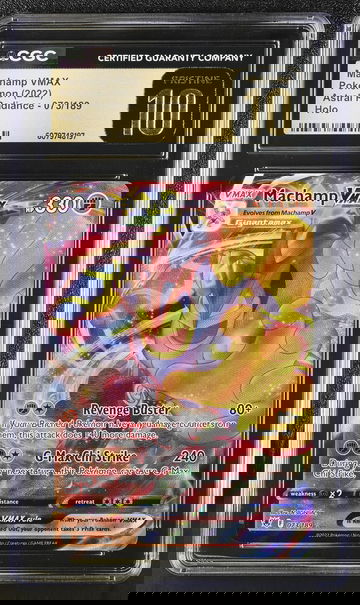 2022 Pokémon Sword & Shield Astral Radiance Machamp #073/189 VMAX Holo CGC 10