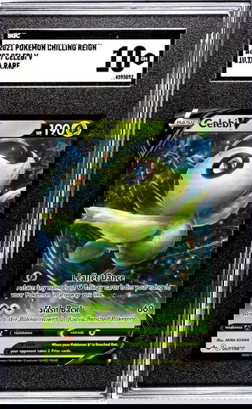 2021 Pokemon Chilling Reign Ultra Rare Celebi V #007 SGC 10