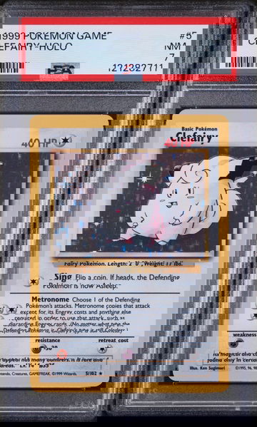 1999 Pokémon Base Set Clefairy #5/102 Holo PSA 7