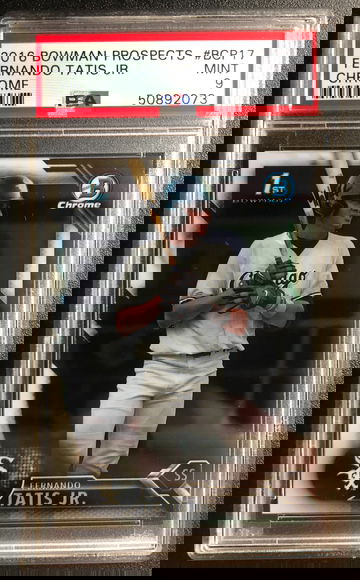 2016 Bowman Chrome Prospects BCP17 Fernando Tatis Jr Pre Rookie RC PSA 9 MINT