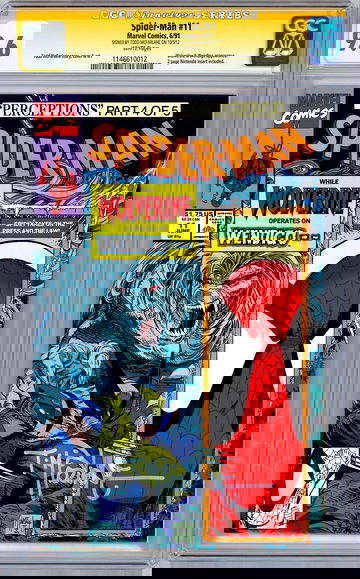 SPIDER-MAN #11 CGC-SS 9.6 *FIRST PRINT SIGND BY ORIG ARTIST TODD MCFARLANE* 1991