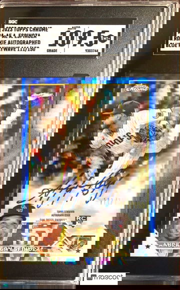 2023 Topps Chrome ANDERSON ESPINOZA Blue RayWave Auto SP #111/150 SGC 10/9.5