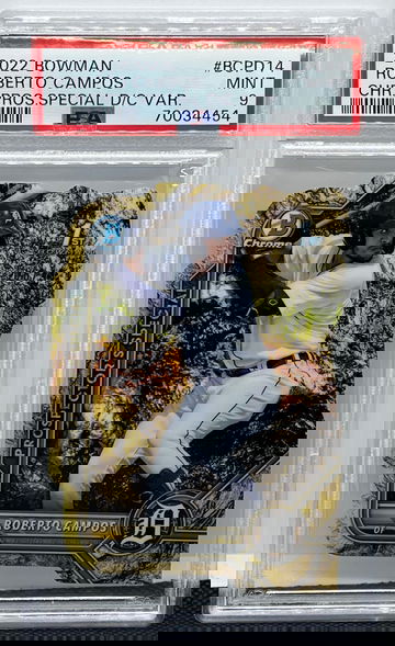 2022 Bowman Roberto Campos Chrome Prospector's Special Die Cut /49 #BCPD14 PSA 9